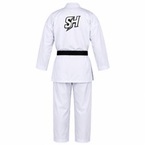 Karate Uniform / Martial Arts Gi – White with Black Belt