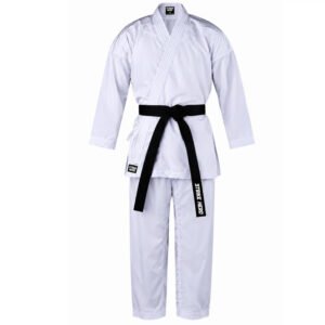 Karate Uniform / Martial Arts Gi – White with Black Belt