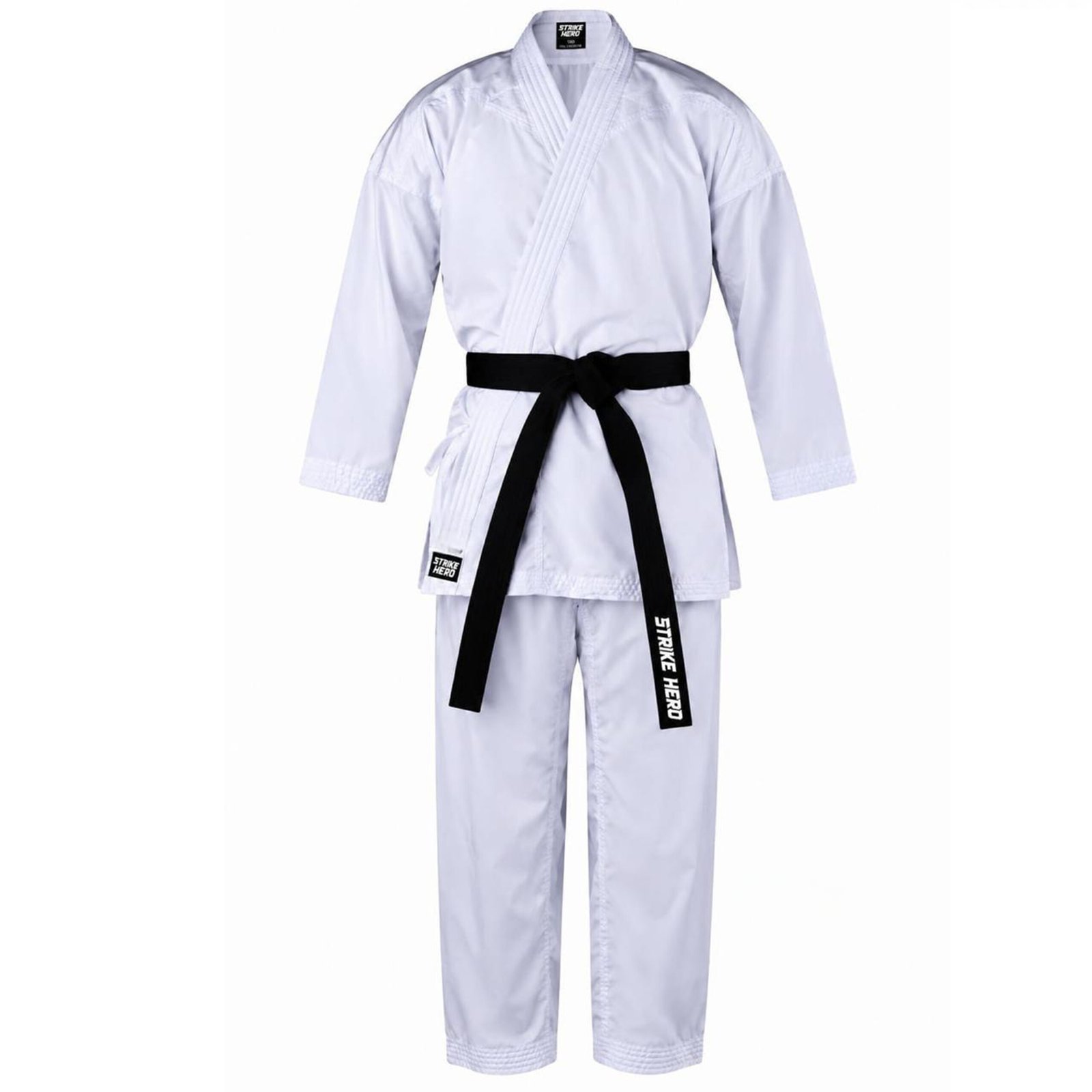 Karate Uniform / Martial Arts Gi – White with Black Belt