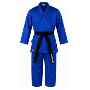 Karate Uniform / Martial Arts Gi – Blue with Black Belt